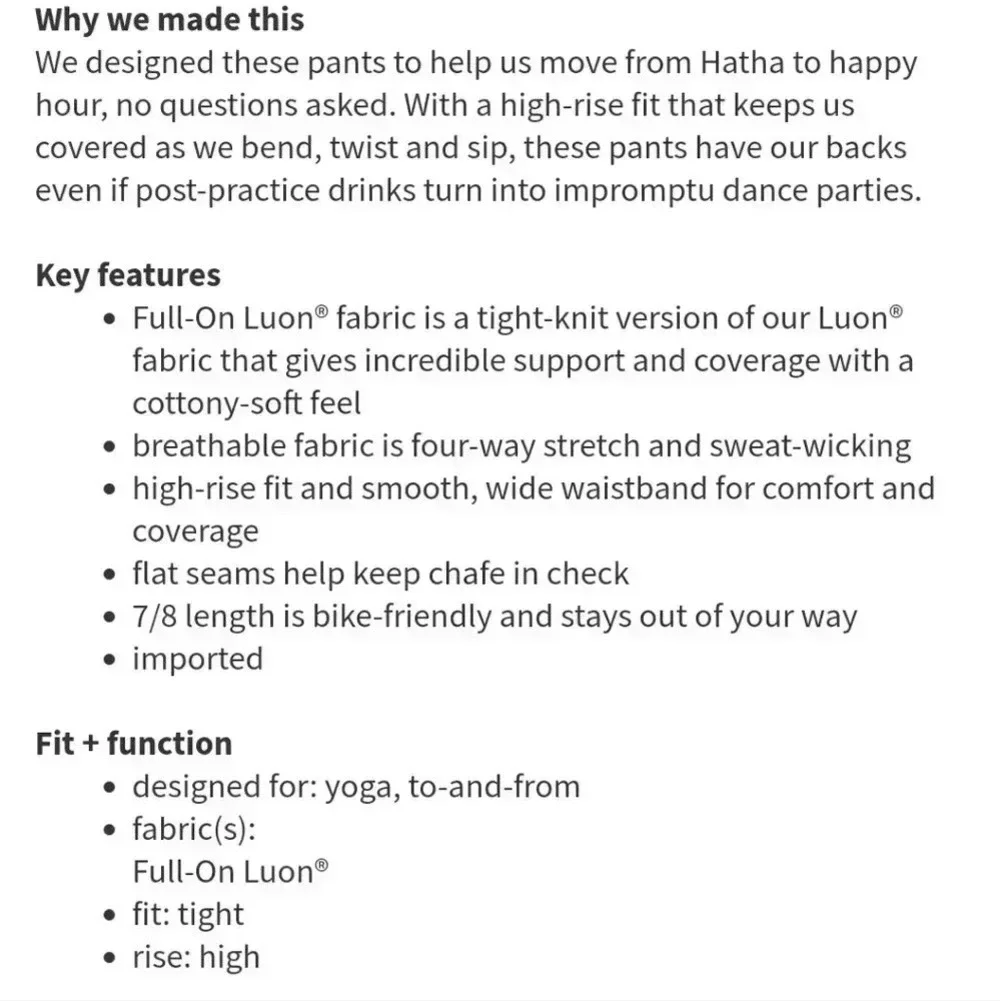 Lululemon High Times Pant *Full-On LuonCosmic Dot White Multi